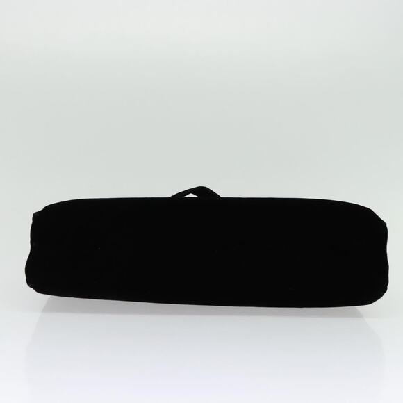 PRADA Hand Bag Velor Black Silver - Picture 9 of 12